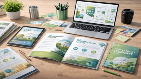 jasa desain sustainability report alam sutera