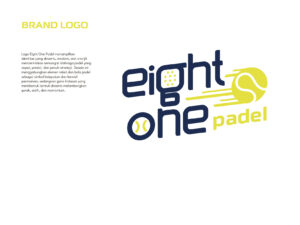 logo padel yang terinspirasi dari gerakan bola