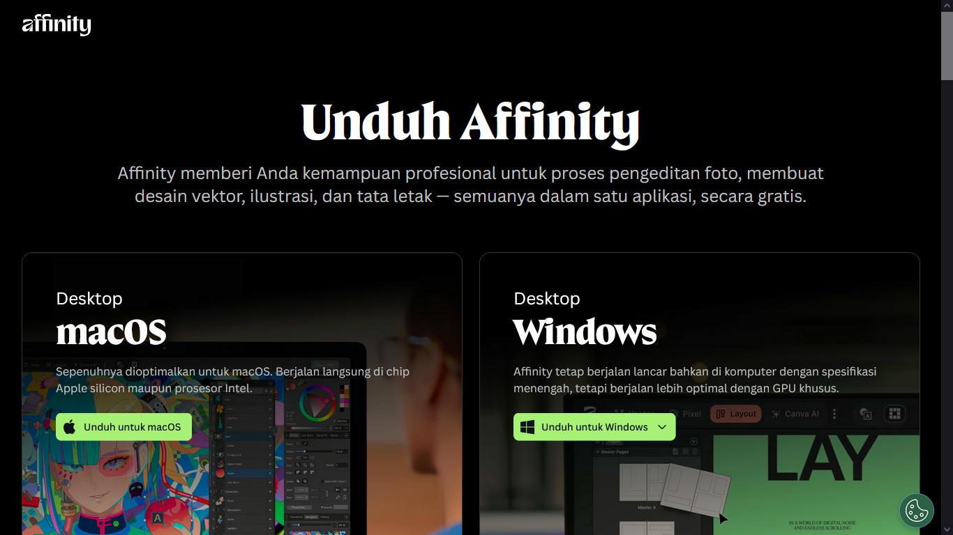 Affinity Designer aplikasi desain kalender