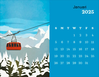 Microsoft PowerPoint aplikasi desain kalender