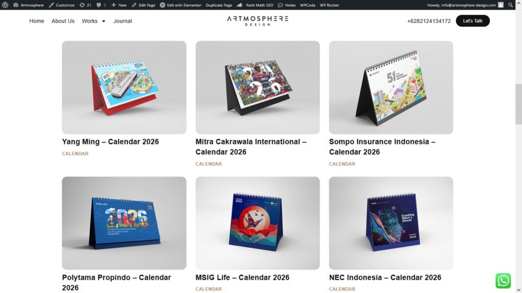 jasa desain kalender